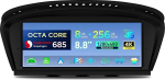 XTRONS Android autoraadio BMW 3 seeria E90 5 seeria E60 M5 (2005-2008) CCC s&uuml;steem, Qualcomm 685 Octa Core 8+256 multimeedia m&auml;ngija, 8,8-tolline IPS sisseehitatud 4G LTE auto Play Android Auto Bluetooth 5.1