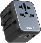 Maailma reisiadapter, universaalne reisipistik 1 USB-C, 2 USB-A, pistikupesa adapter Euroopa UK Mehhiko Austraalia Jaapan Tai, reisiadapter USA, reisipistikupesa adapter maailmas, reisiadapter, reisiadapter