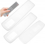 STOBOK 3 Pack Silikoonist kaitsekatted telerile ja kliimaseadmetele Selge tolmukindel elastne sobivus &uuml;hildub kaugjuhtimispuldiga Lihtne juurdep&auml;&auml;s akule