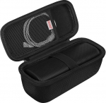 BOVKE kandekott, mis &uuml;hildub Sonos Roam 2 kaasaskantava veekindla traadita Bluetooth-k&otilde;lariga, Roam 2 Bluetooth-k&otilde;lari hoidja koos v&otilde;rktaskuga laadimiskaabli tarvikute jaoks, must + must