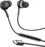 Music Sound - In-ear k&otilde;rvaklapid - Juhtmega k&otilde;rvaklapid mikrofoniga - USB-C &uuml;hilduvus - Metallist detailid - V&auml;rv: must