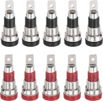 hankimise kaart Banaanipistik 24A 8x4mm paneelile paigaldatud jootmispesa Banaanipistikud 4mm naissoost pistikupesa Banaanipistikud punane ja must 4tk