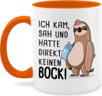 Mug 325 ml - Statement - Hatte direkt keinen Bock - Sloth - 325 ml - Orange - Kohvitassid Laused Laused Tuliid sain kohvi Mug Grumpy Statement Mug Happy New Year