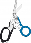 Leatherman Raptor Rescue - Emergency Folding Scissors with Belt Cutter & Glass Breaker - For Professionals, Paramedics, Fire Brigade - Black/Blue - With Utility Holster