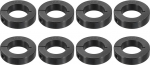 sourcing map 8 Piece 1-3/16" Bore One Piece Clamp Collar, 2-1/2" OD, 1/2" Thickness, Black Oxide Steel Set, Screw Lock Collar Clamp