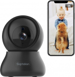 Septekon 2K FHD WiFi kaamera siseruumide valvekaamera - 360&deg; Pan Tilt turvakaamera - Juhtmevaba beebikaamera, lemmikloomakaamera - pilvesalvestus - &ouml;&ouml;n&auml;gemisega CCTV kaamera t&ouml;&ouml;tab Alexaga - H40i