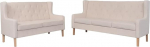 ShGaxin Sofa Set 2-Piece Sofa Bed, Sofa Bed, Sofa Bed, Sofas & Couches, Relaxing Sofa, Fabric Cream White