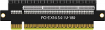 GLOTRENDS PA17 PCIe 5.0 X16 Riser Adapter Card Straight & Flat paigaldamiseks 1U/2U serveritesse