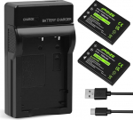 2 x NP-60 aku 1500 mAh ja laadija Fujifilm FinePix 50i, 601, F401, F410, F601, M603 jaoks