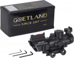 Goetland Rifle Scope 4 x 32 Airsoft Red Dot Visor Sight koos paigaldusr&otilde;ngastega BDC SFP taktikalise jahinduse jaoks Crossbow Air Rifle Sport laskurid