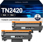 TN2420 TN2410 toonerikassett &Uuml;hildub Brother MFC L2710DW MFC-L2710DN HL-L2350DW HL-L2375DW DCP-L2530DW HL-L2310D HL-L2370DN MFC-L2730DW jaoks Brother TN-2420 TN-2410 (2 musta, 2 musta, pakk)