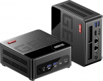AOOSTAR GEM12 Max 8745HS Mini PC, Ryzen 7 8745HS Gaming PC, 24GB DDR5 RAM 1TB SSD PCIe 4.0, Mini lauaarvuti USB4, 4K HDMI2.1, DP1.4, WiFi6, BT5.2, Dual 2.5G LAN kooli/kodu/kontori jaoks.