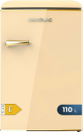 Cecotec Mini Retro Bolero k&uuml;lmik CoolMarket TT Origin 110 Beige E. Retro minik&uuml;lmik mahutavusega 110L, energiat&otilde;hususe klassiga E, j&auml;&auml;boks, LED sisevalgustus, kroomitud k&auml;epide, klaasist riiulid