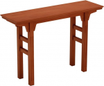 Schmaler Eingangskonsolentisch f&uuml;r Flur, symmetrisches Design, moderne d&uuml;nne Konsole f&uuml;r Eingangsbereich, Wohnzimmer, Arbeitszimmer, Sofatisch (140 cm)