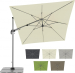 Doppler SP-AZ p&auml;ikesevarju, kandiline, 360&deg; p&ouml;&ouml;ratav, kallutatav, ca 240 x 320 cm., naturaalvalge v&auml;rvusega.
