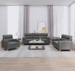 ZEYUAN 3201553 3-osaline diivan komplekt padjadega tumehall kangas, diivanid ja diivanid, diivanid elutuppa, diivan teismeliste tuppa, l&otilde;&otilde;gastav diivan, diivan magamistuppa, polsterdatud diivanid