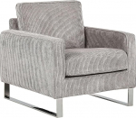 Beliani Vind Retro tooli n&ouml;&ouml;rjalad roostevabast terasest hallid