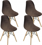 S&ouml;&ouml;gitool Slipcovers Velvet S&ouml;&ouml;gitool Slipcovers jaoks Mid-Century Modern toolid ilma k&auml;etoed Lounge k&ouml;&ouml;k s&ouml;&ouml;gituba elutuba k&uuml;lgmised toolid kohvi komplekt 4