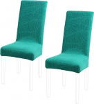 PiccoCasa 2 Pack S&ouml;&ouml;gituba tooli katab Stretch Spandex eemaldatav pestav s&ouml;&ouml;gitool katab Hotell Party k&ouml;&ouml;k Pulmad Teal