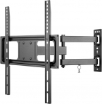 Goobay 49744 55-tolline pikendatav ja t&auml;ielikult liikuv seinakinnitus telerite ja monitoride jaoks 32-55-tolline kuni 35 kg max. VESA 400 x 400 Must