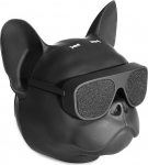 Ibiza - DOG-SOUND - Schallwand, Akku-Lautsprecher in Form eines Hundekopfes - Bluetooth, Micro-SD, Aux - TWS - Design, modern, lustig