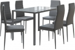 Vicco Grand s&ouml;&ouml;gilauakomplekt, hall, 120 x 75 cm, 6-osaline komplekt, kasutamiseks s&ouml;&ouml;gikomplektina k&ouml;&ouml;gis v&otilde;i s&ouml;&ouml;gitoas.