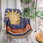 Boho viskekate Cover Reversible v&auml;rviline puuvillane kootud viskekate diivanile diivanitoolile tool Loveseat Recliner viskekate diivanil Slipcover peite kate koos Tassels Home Decor Bohemian