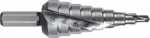 Ruko 101052H Step Drill Bit HSS CBN lihvitud spiraalhambaga ja jagatud tipuga suurus 2
