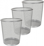 3 tk v&otilde;rgusilma pr&uuml;gikast 12 liitrine metallist korvi v&auml;ike pr&uuml;gikast pr&uuml;gikast magamistoas vannituba kontor kodu k&ouml;&ouml;k aksessuaarid 24 x 26 cm h&otilde;bedane &uuml;mmargune