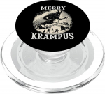 Krampus T | Schauriger Weihnachtsmann | Krampus Maske Bartl PopSockets PopGrip f&uuml;r MagSafe
