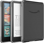 MoKo &uuml;mbris 7-tollise Kindle Paperwhite 2024 12th Gen & Kindle Colorsoft Signature Edition 2024 jaoks, &otilde;huke paindlik l&auml;bipaistev TPU nahk pehmendusega tagakate t&auml;ielikult kaetud kest, selge