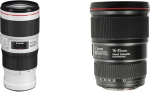 CANON Objectif EF 70-200 mm f/4 L is USM II & 9518B005AA Zoom Lens EF 16-35 mm F4L is USM Ultra Wide Angle for EOS (77 mm Filter Thread, Image Stabiliser), Black