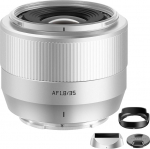 TTArtisan 35mm F1.8 II Lens Auto Focus APS-C Frame For E-Mount Cameras A5000 A6500 A6600 NEX-3 NEX-3N NEX-7 NEX5 CA7 A7I A7R A7S A7SI A7SII A9 and More (Silver)