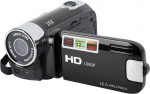 Digikaamera, 2.7" TFT 16MP 16X Zoom HD Vlogging kaamera 1020mAh videokaamera videokaamera videokaamera algajatele ja lastele (must)
