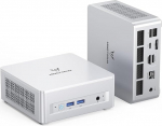 MINIS FORUM UM880 Plus Mini PC, AMD Ryzen 7 8845HS 8C/16T protsessor kuni 5.1GHz, AMD Radeon 780M, Barebone ilma 2 &times; DDR5/2 &times; SSD/OS, HDMI/DP/USB4/2.5G RJ45, OCulink, WiFi6E, BT5.2, USB 3.2 x 2.