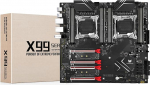 SHANGZHAOYUAN X99 Dual CPU emaplaat &uuml;hildub Intel LGA 2011-3 protsessoritega Xeon E5 V3 V4 seeria (E-ATX, 8*DDR4 ECC, 2*NVME M.2, 2*Gb LAN, SATA 6Gbit/s, 4*PCIe X16, 10-kihiline PCB) Server emaplaat