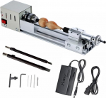 Holzdrehmaschine Mini-Drehmaschine Perlen Poliermaschine DIY CNC-Bearbeitung for Tisch Holzbearbeitung DIY Werkzeug Drehmaschine Standard-Set DC 12V-24V 96W (V&auml;rv : Upgraded T2, Suurus : X)