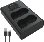 EN-EL3, EN-EL3a, EN-EL3e / NP-150 topelt USB LCD-laadija Nikonile / (BC-150 t&uuml;&uuml;pi) Fujifilmile