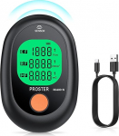 Proster Mini EMF Detector 3 in 1 RF/EF/MF Portable Rechargeable LCD Display Backlight Light Alarm for Home Office EMC Inspections Ghost Hunting
