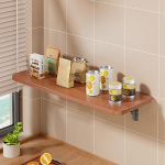 Wandmontierter Klapptisch, platzsparender Wandtisch f&uuml;r kleine R&auml;ume, Zuhause, B&uuml;ro, Waschk&uuml;che, K&uuml;che, Wei&szlig;, 40 x 20 cm