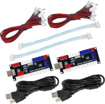 Arcade m&auml;ngu kontroller USB Encoder Zero Delay 2 Player to Joystick nuppu PC MAME Raspberry Pi Retro