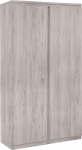 Julian Bowen Jupiter Wardrobe with 2 Doors, Oak Grey