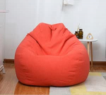 S / M / L Laisk diivanikate toolid ilma t&auml;iteaineta Linane kangas Lounger Seat Bean Bag Pouff Puff Diivan Tatami elutoa m&ouml;&ouml;bli kate