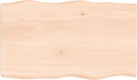 Massiivne tammepuust lauaplaat t&ouml;&ouml;tlemata 100 x 60 x 6 cm Live Edge Natural Wood Surface kontorim&ouml;&ouml;blile