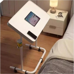 Mobiilne voodilaud Mobiilne voodipoolne arvutilaua kodus magamistoas Lihtne kontor V&auml;ike laud diivaniserva kokkupandav ja t&otilde;stetav t&ouml;&ouml;laud Voodi t&otilde;stelaud