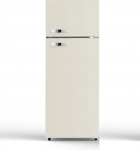 PKM GK210-2 CR Retro k&uuml;lmutuskapp | Kreem | 208 L | 145 cm | 48-liitrine 4-t&auml;rni s&uuml;gavk&uuml;lmik | 41 dB | Vabalt seisev k&uuml;lmik