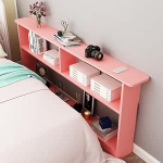 Generisch Schmale Konsolentische f&uuml;r Flur und Eingangsbereich, Ablagefl&auml;che aus Marmor mit Spiegel, moderner Eingangstisch, Retro-Konsolentisch aus Holz in Rosa mit 3 Ebenen f&uuml;r kleine R&auml;ume