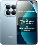 XIAOMI Redmi Note 15 Pro+ 5G nutitelefon (12 + 512 GB) - 6500 mAh aku, IP66/IP68 tolmu- ja veekaitse, 200 MP kaamera, 6,83-tolline AMOLED-ekraan, glacier blue