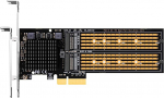 GLOTRENDS PA20 2 pordi M.2 NVMe PCIe 3.0 X4 adapter PCIe Bifurcation funktsiooniga, toetab 22110/2280/2260/2242/2230 suurust, toetab Soft RAID-i
