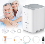 RINRI hapnikukontsentraator koju, hapniku masin 93% (&plusmn;3%), ei pea lisama vett, 1-7 L / min reguleeritav voolu, intelligentne kaugjuhtimispuldiga, kontorisse